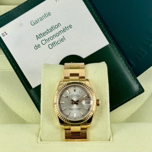 DATE JUST 31 MM ORO ROSA MAI LUCIDATO