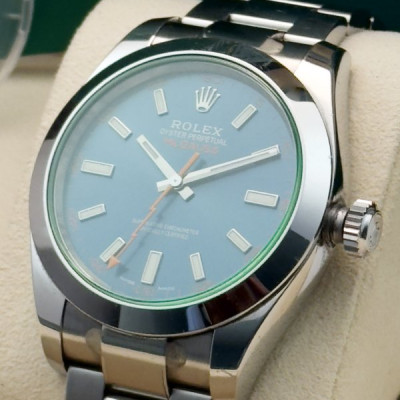 MILGAUSS VETRO VERDE QUADRANTE BLU
