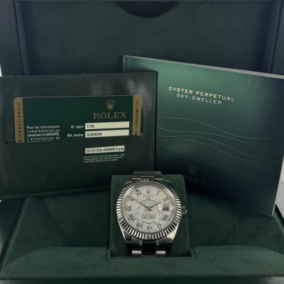 SKY DWELLER ORO BIANCO MAI LUCIDATO